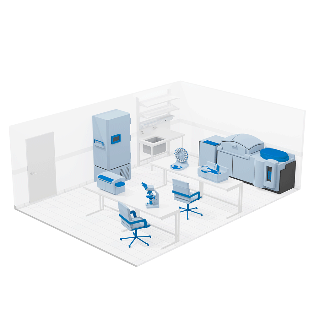 Laboratorium met life science en laboratorium apparatuur
