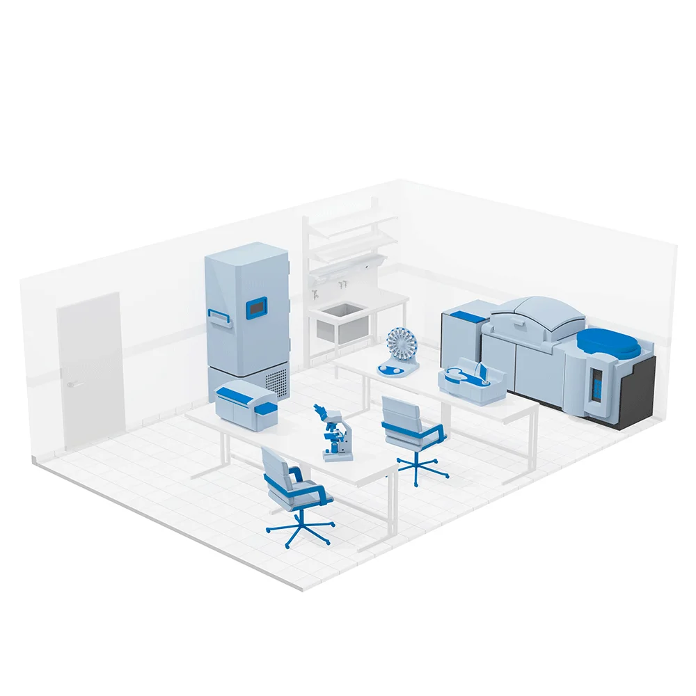 Laboratorium med livsvetenskap och laboratorieutrustning