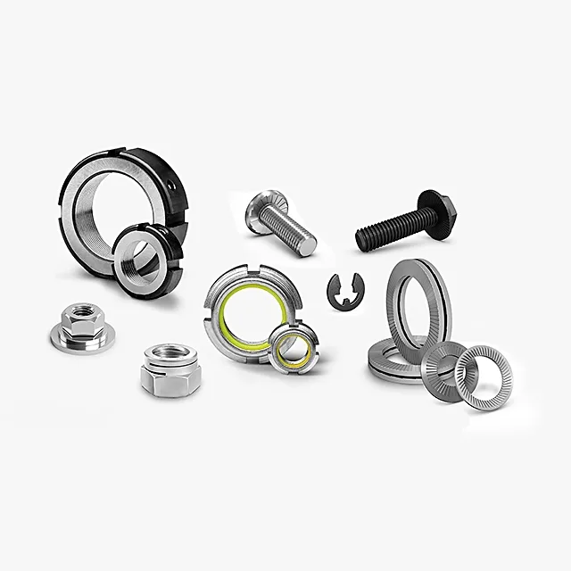 befæstigelse sikret mod løsdrejning