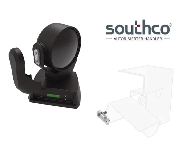 Southco elektronisches Verriegelungssystem auf weißem Hintergrund.