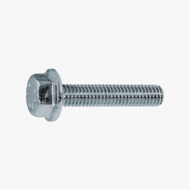 Din 6921 flangebolt elzink blå