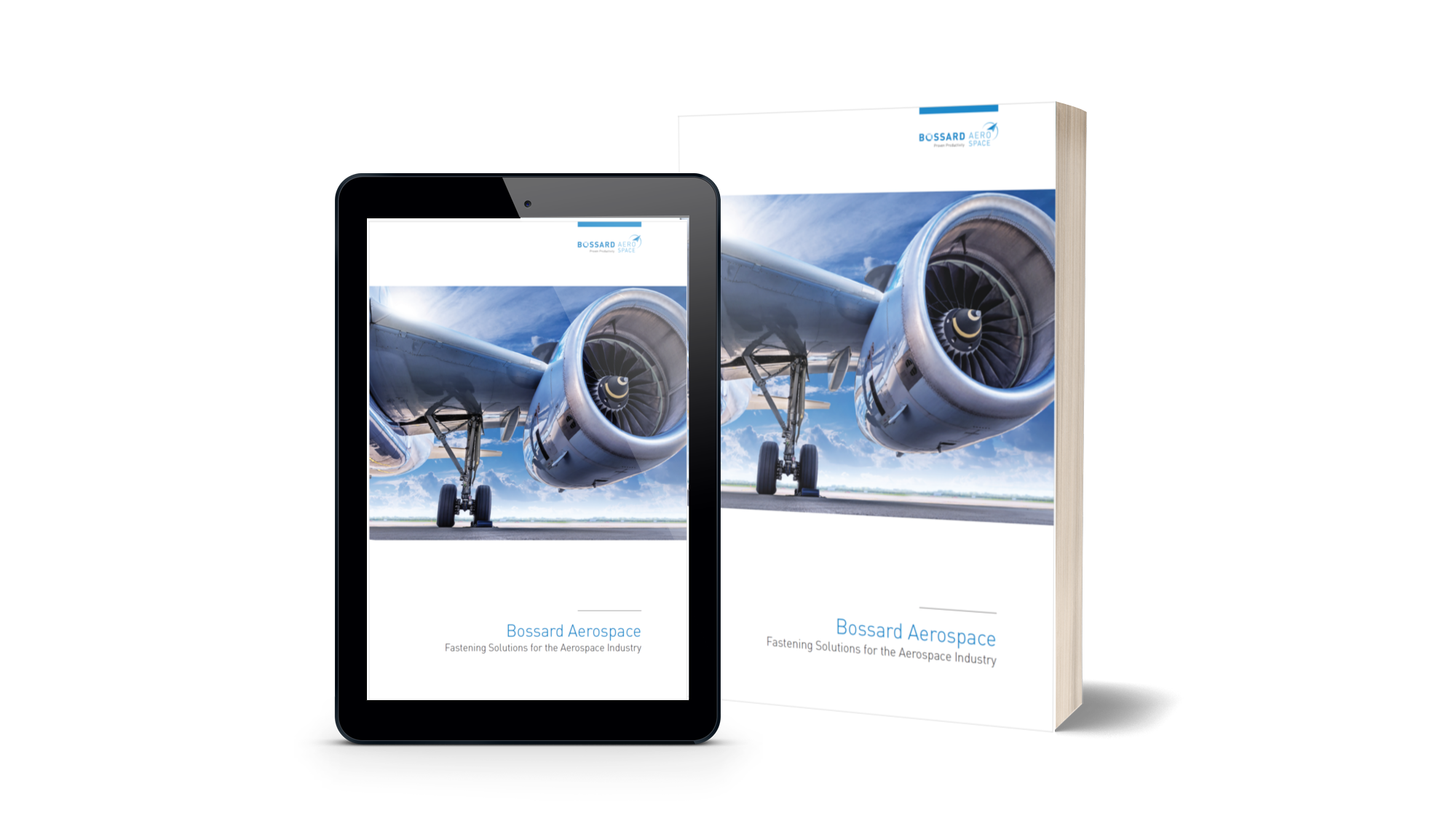 Bossard Aerospace vállalati brosúra makett