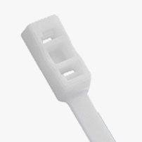 kabelbinder kabelstrips med dobbelt loop hvid