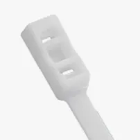 kabelbinder kabelstrips med dobbelt loop hvid