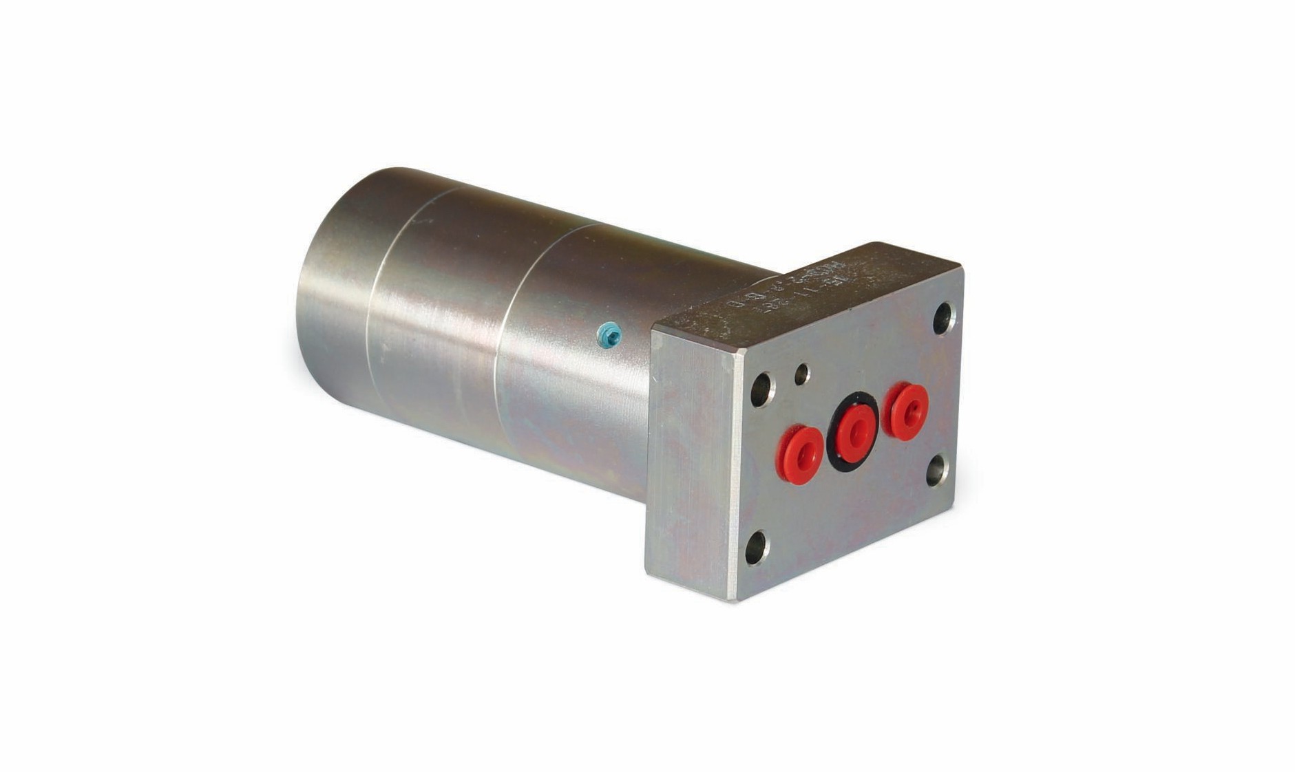 A miniBOOSTER HC3-D series single acting pressure intensifier for hydraulic systems built in modular design, shown on white background