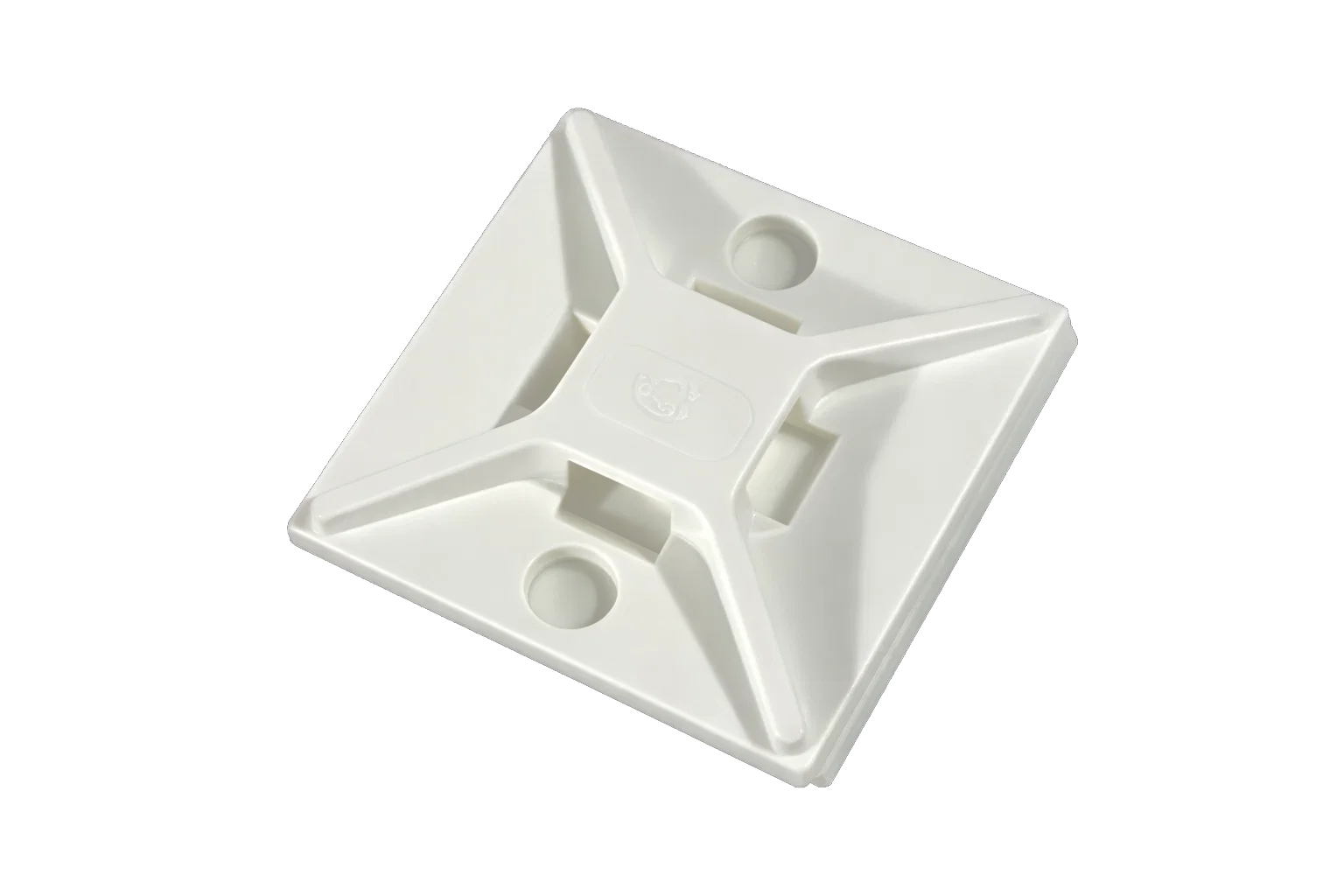 Soportes adhesivos de 4 vías para bridas de cables