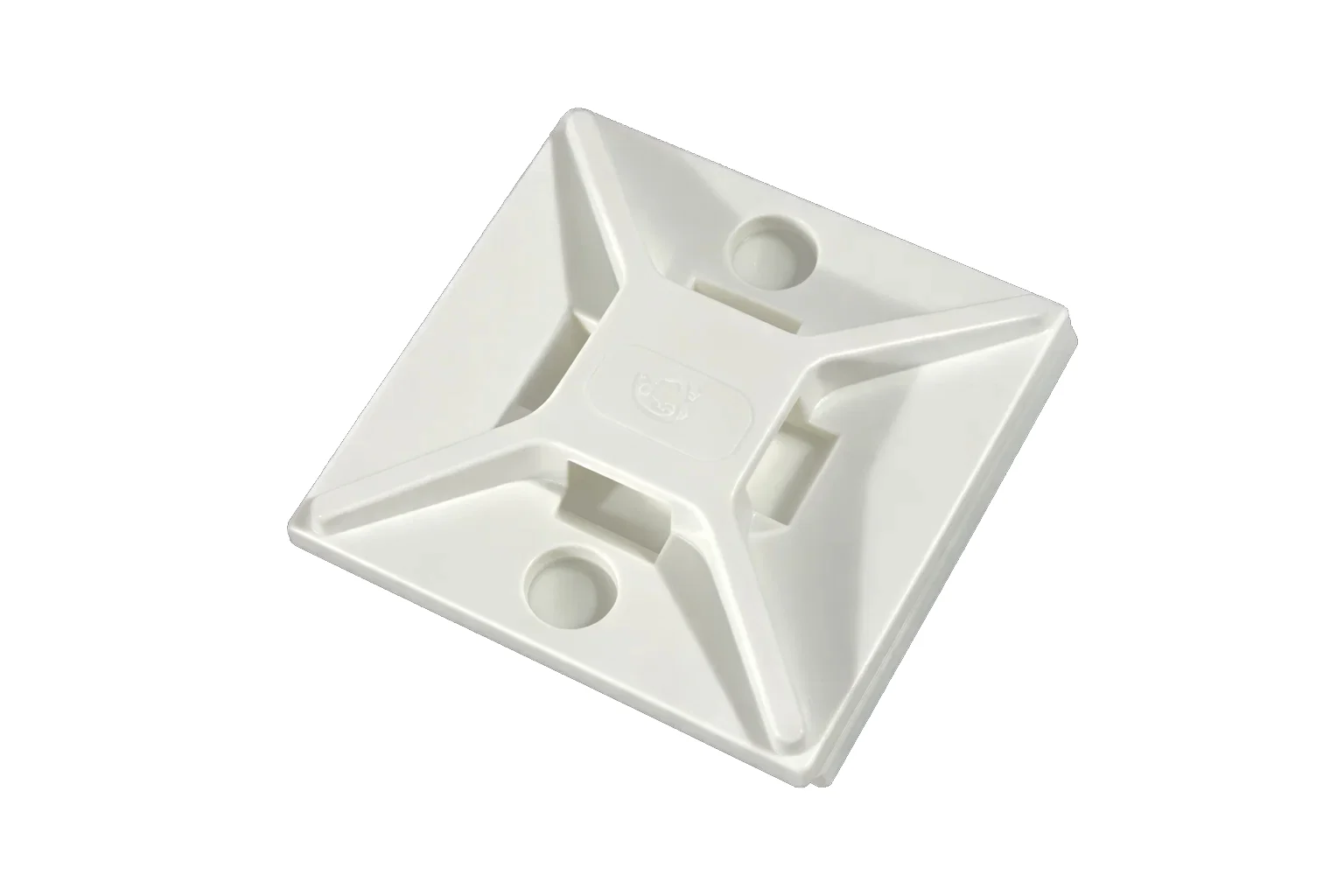 4-way adhesive backed mounts for cable ties