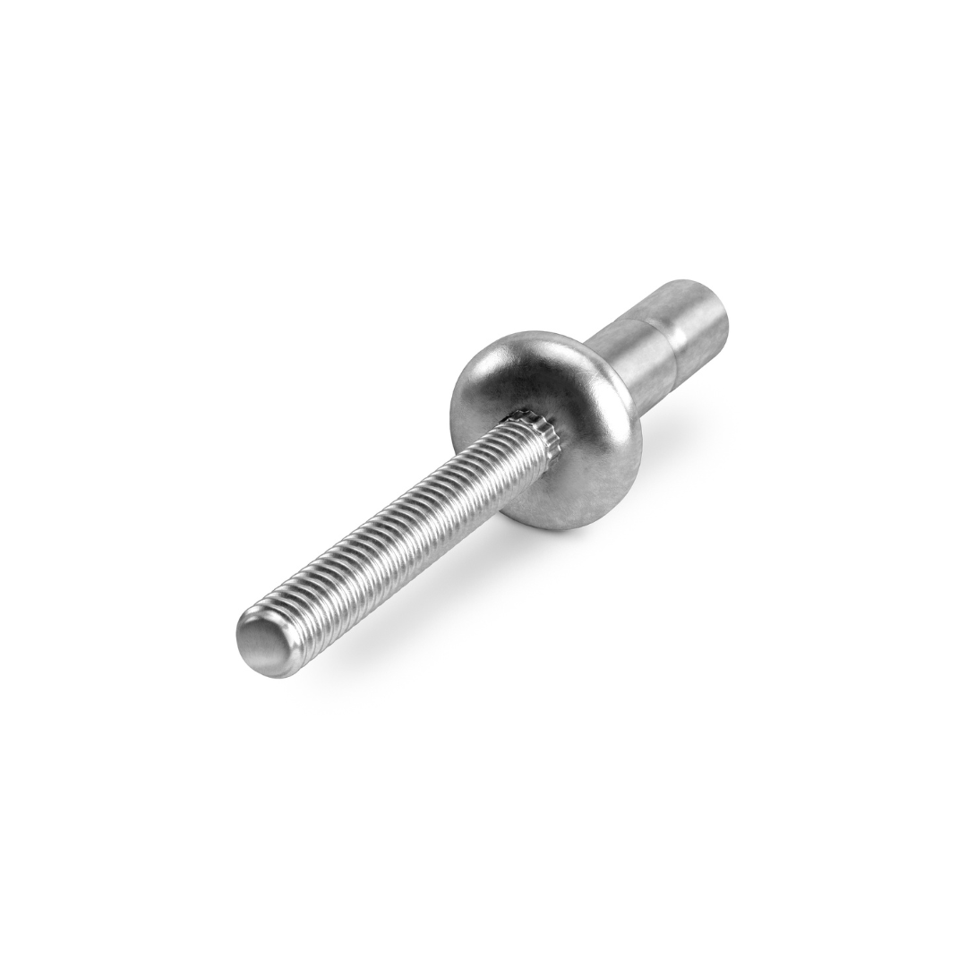 A Huck® Magna-Lok® high strength blind rivet on white background.