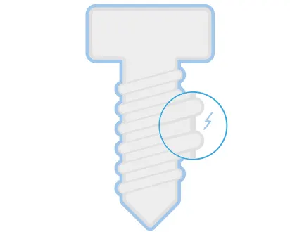 
ikona elektrolytické pokovování zinkovými vločkami