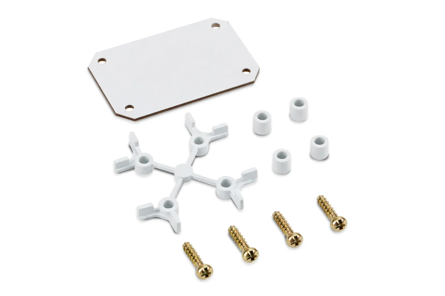 Mechanical support components for power distribution and electrical assemblies