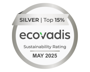 Bossard Group의 ecovadis 지속 가능성 등급은 Silver로, 상위 15%에 속합니다.