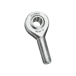 A silver Durbal BEM 12 classic line rod end on white background
