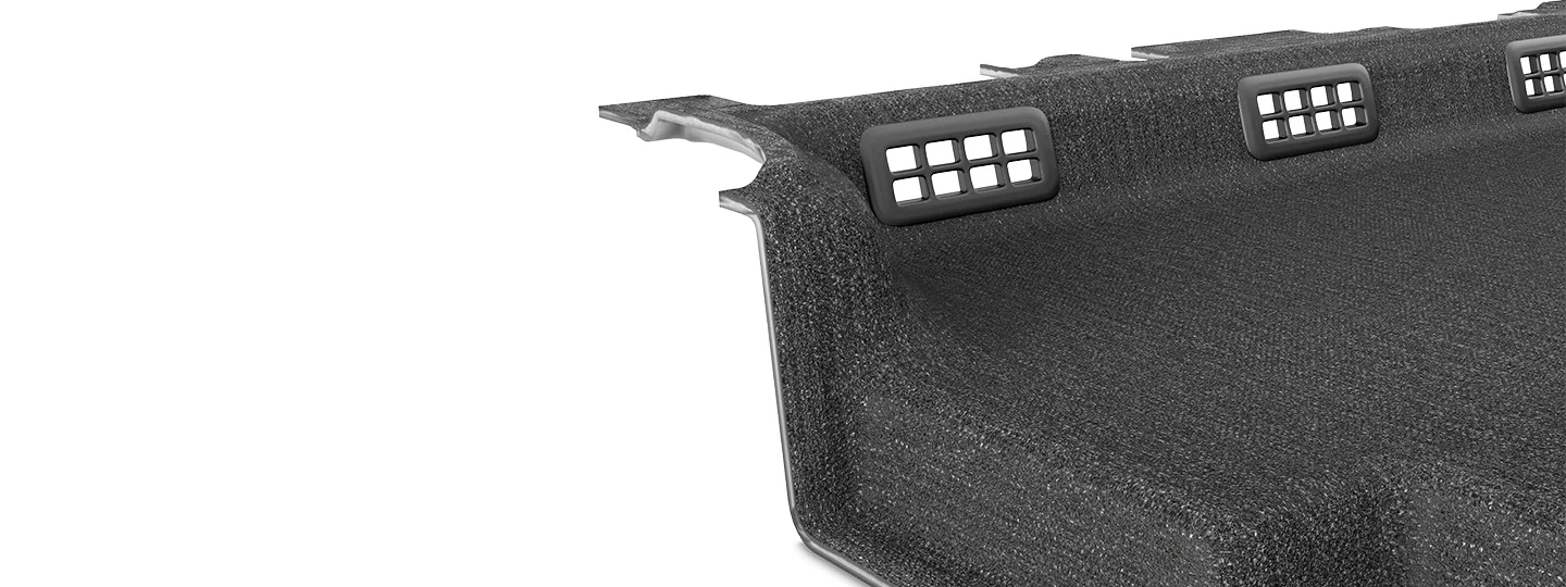 
Verbindung von Funktionsteilen im Autoteppich.