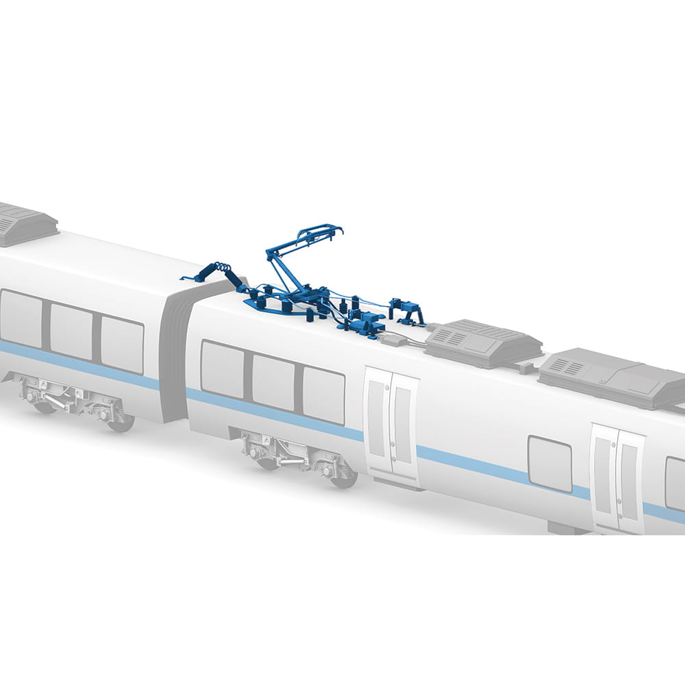 Energy Supply of Railcar Vehicles with white background
