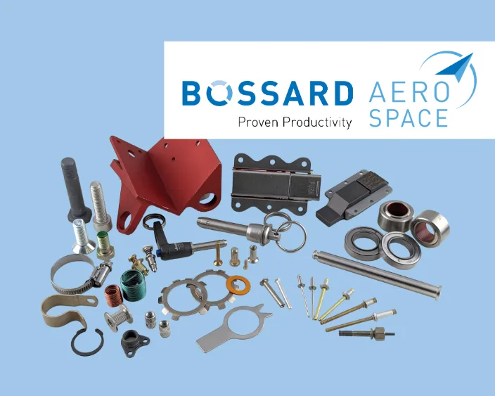 Eine Gruppe von Befestigungselementen für die Luft- und Raumfahrt