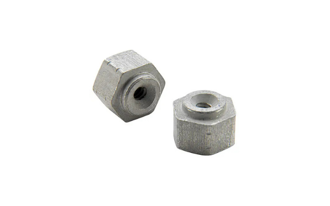Two SMTSO™ microPEM® Surface Mount Fasteners intended for PCBs on white background