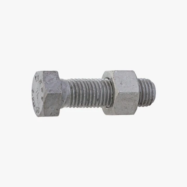 galvaniseret kontruktionsbolt SB-bolt med møtrik
