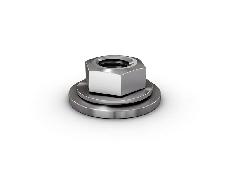 A locking nut on a white background.