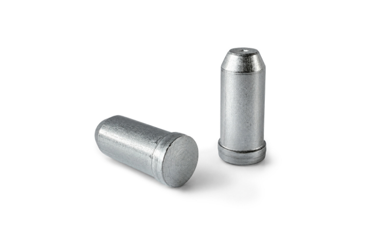 Two Tucker stud welding pins on white background