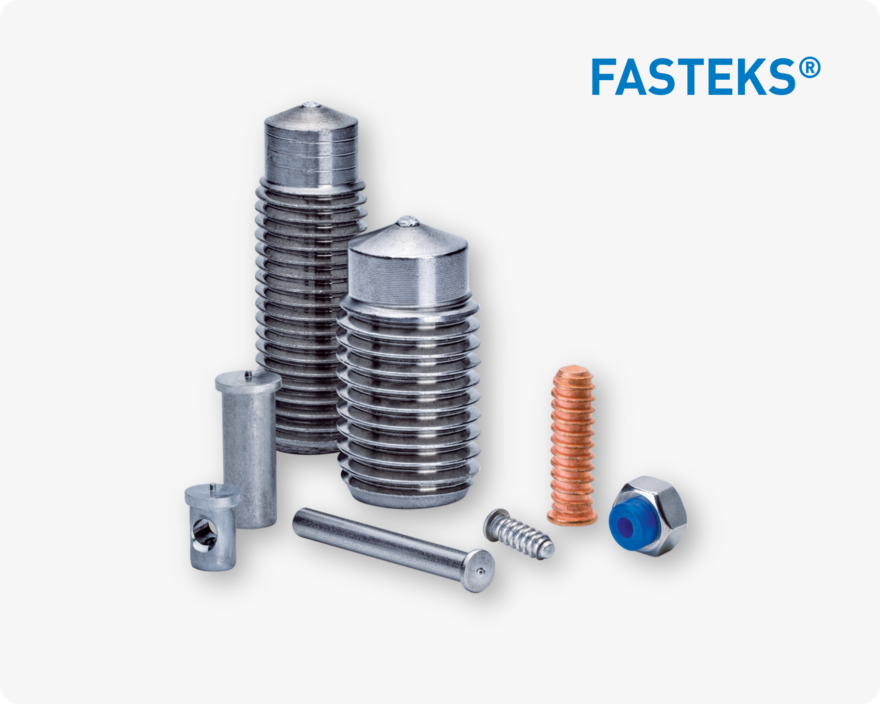 FASTEKS® WELKO 커패시터 방전식 스터드 용접 시스템은 스터드, 부시, 핀, 접지 태그 등 다양한 용접용 패스너와 함께, 수동 및 자동 스터드 용접기를 포함한 최신 용접 장비를 제공합니다.