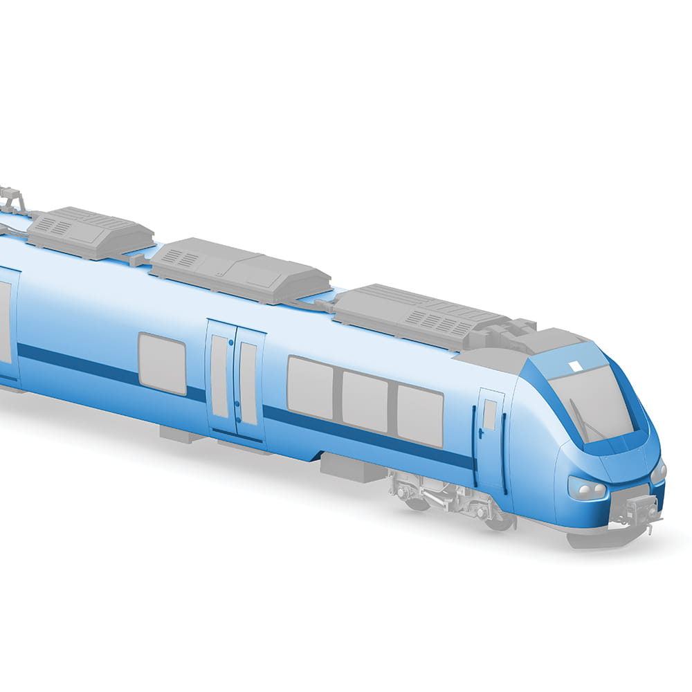 External overview of a railcar body