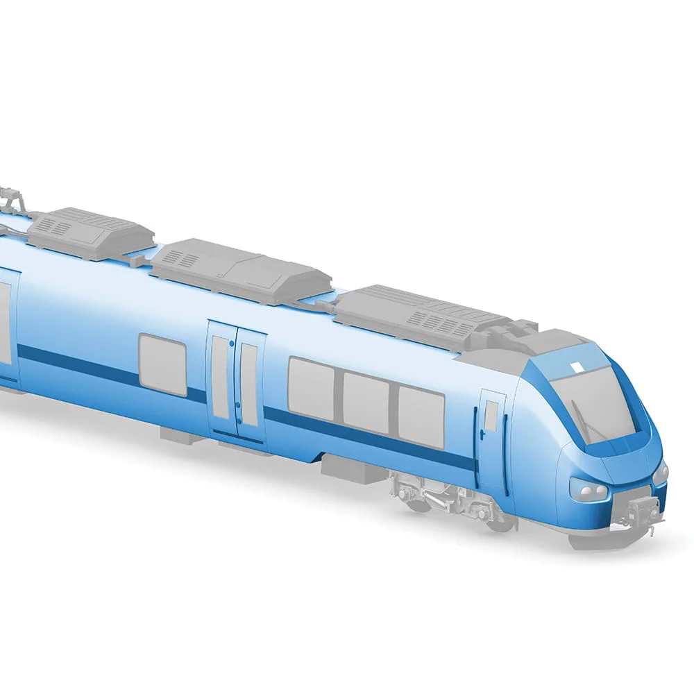 External overview of a railcar body