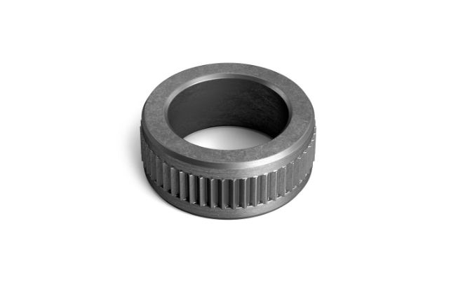 A FASTEKS compression limiter in a round, unheaded version on white background.