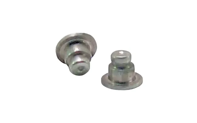 Two microPEM TackPin fasteners (types TA/T4) on white background
