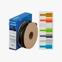 Krympeflex med 2:1 krympeforhold og tynde vægge i polyolefin i spoleboks