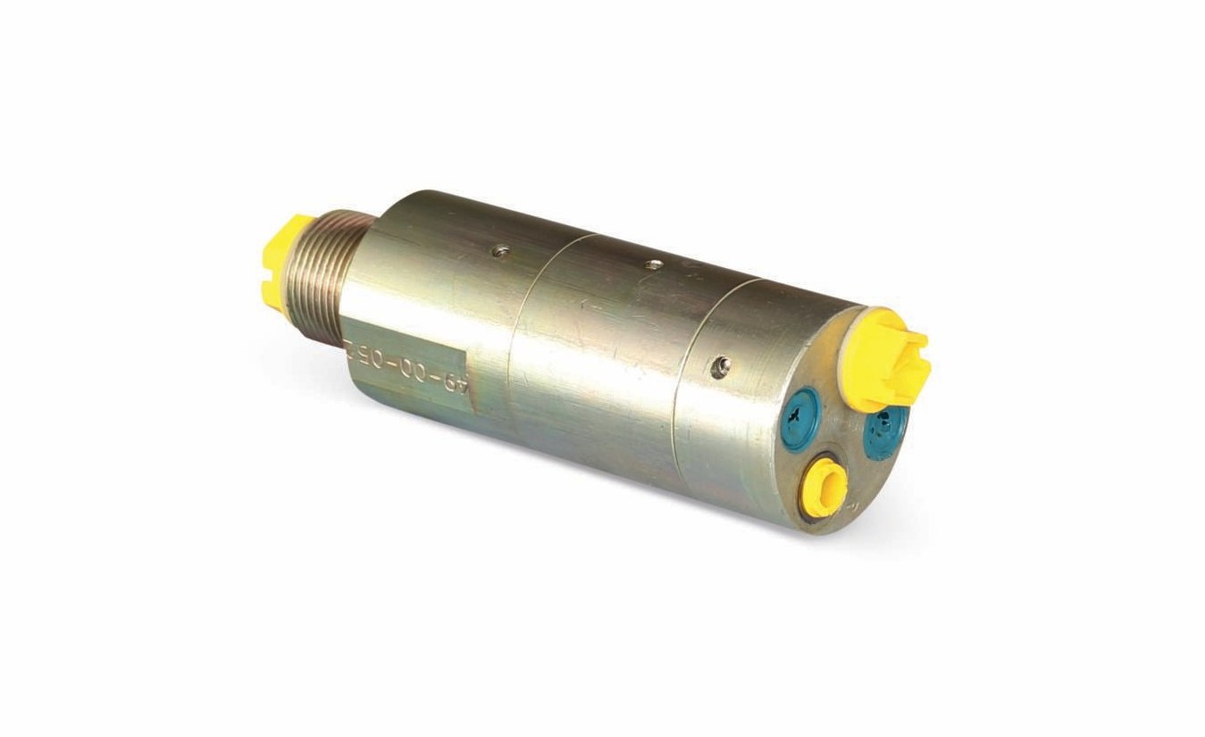 A minibooster HC1 series pressure intensifier on white background