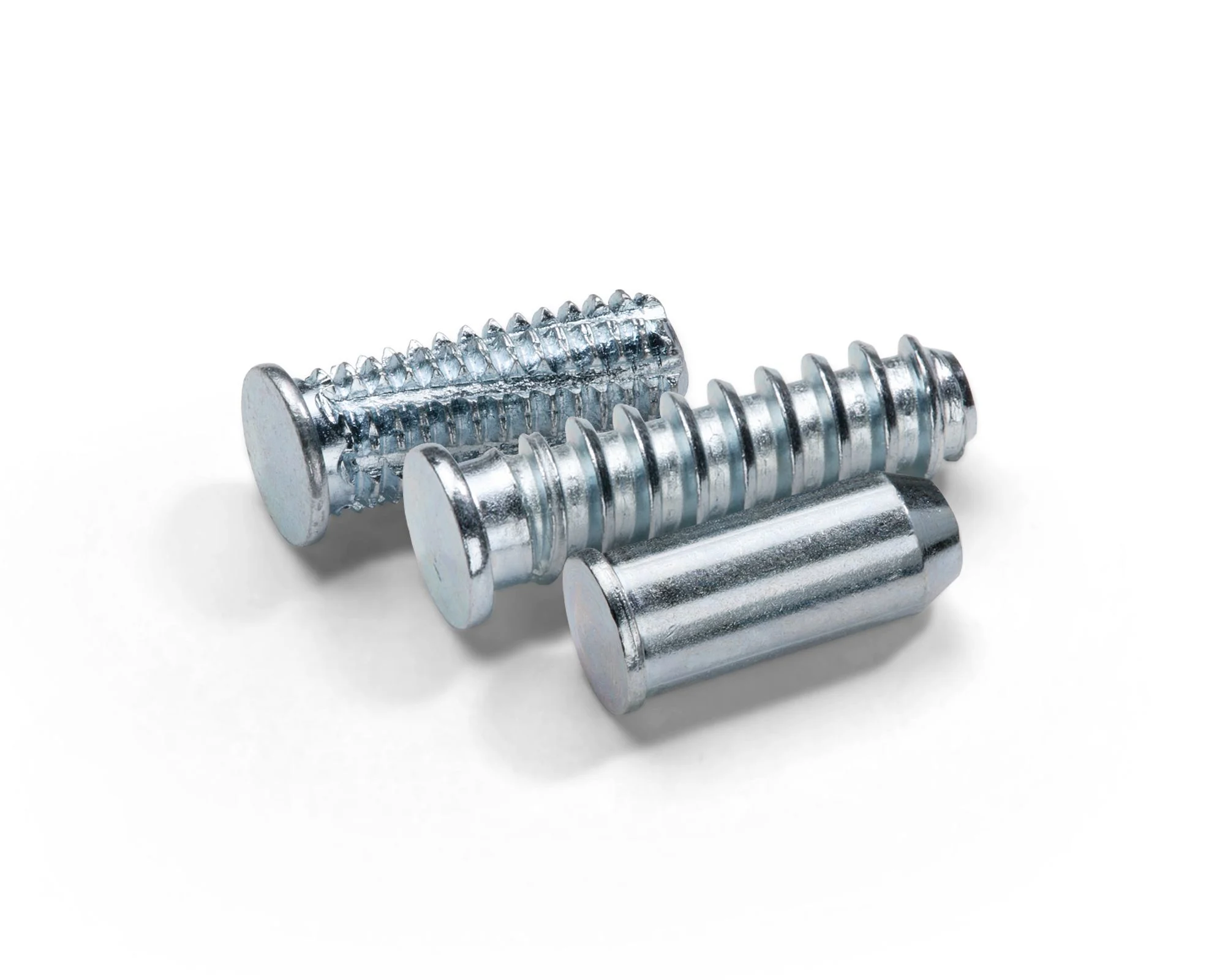 Close up of three Stanley Tucker standard flange weld studs