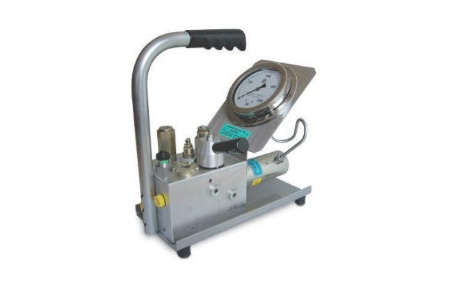 A miniBooster M-HC7 portable pressure booster system on white background