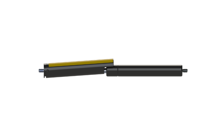 A Camloc Econoloc self-locking gas strut for applications where safety is critical on white background.