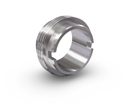 Cylindre métallique usiné CNC