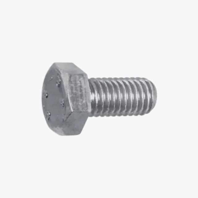 din 933 galvaniseret stålbolt