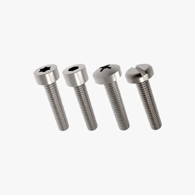 Rustfri bolte med indvendig kærv
