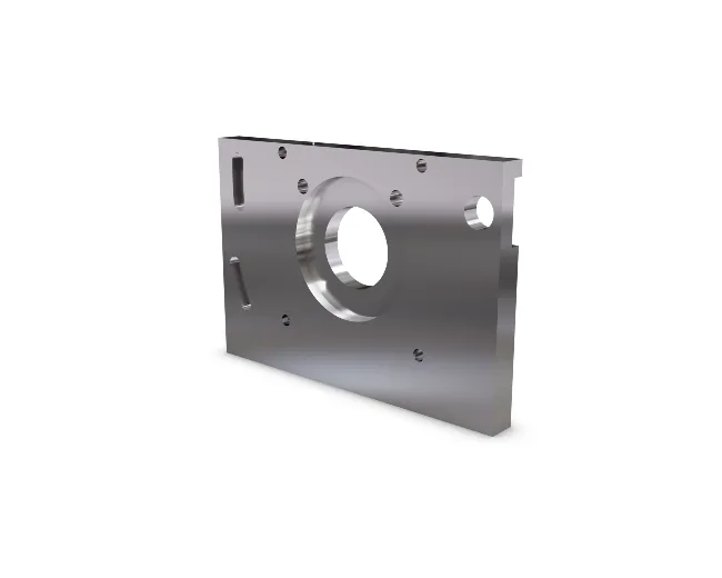 fræset emne med overfladebehandling