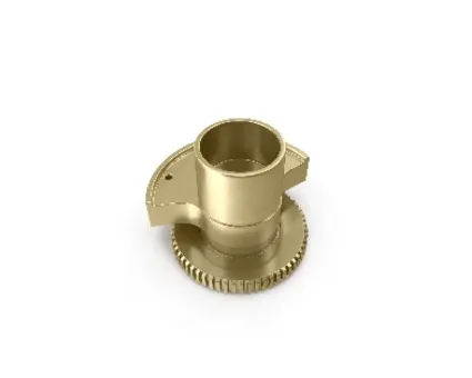 CNC fræset emne i messing