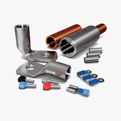 udvalg af kabelsko og terminaler