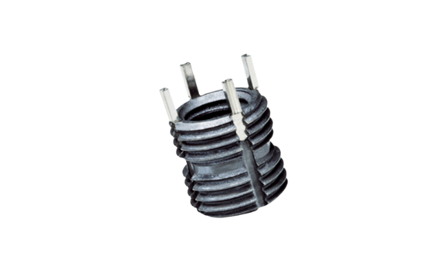 Threaded Inserts with 4 Key Locks, Self-Locking on white background