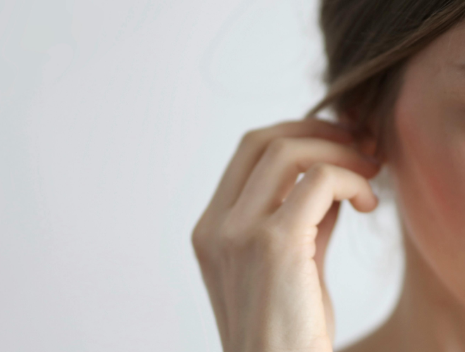 Kløe i ørerne, ganen eller på huden ved allergi