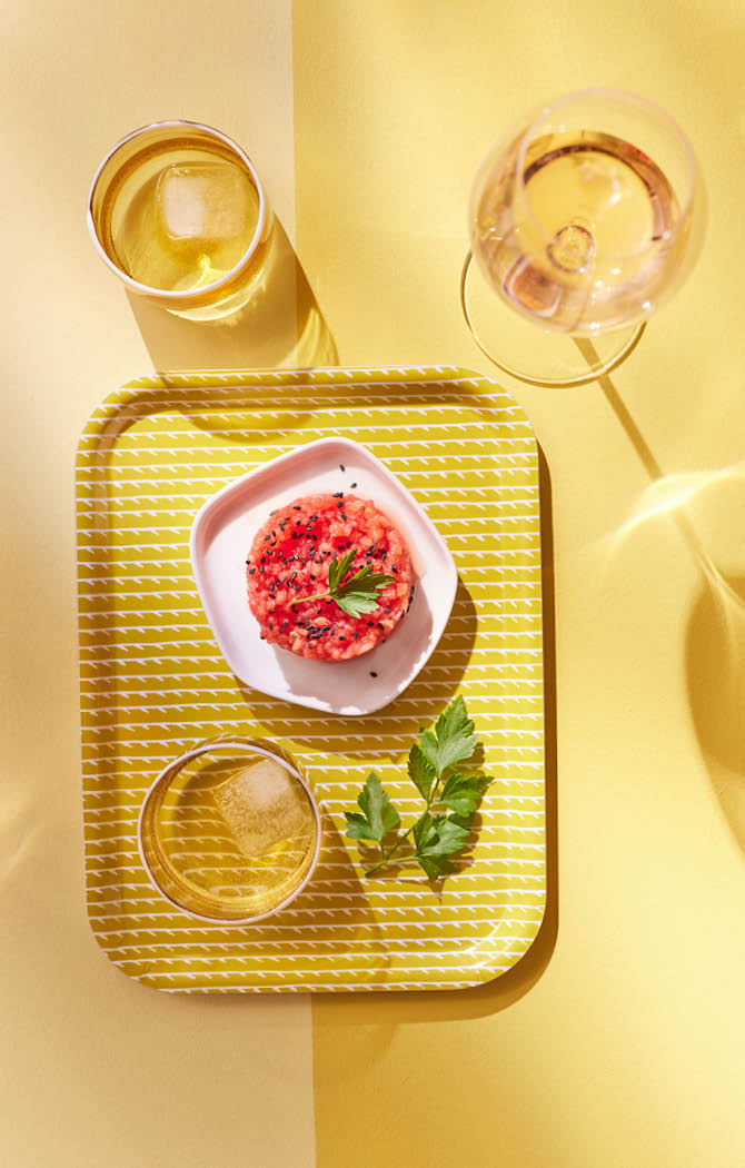 Grillad vattenmelon med fetaost - Matrecept | Alko