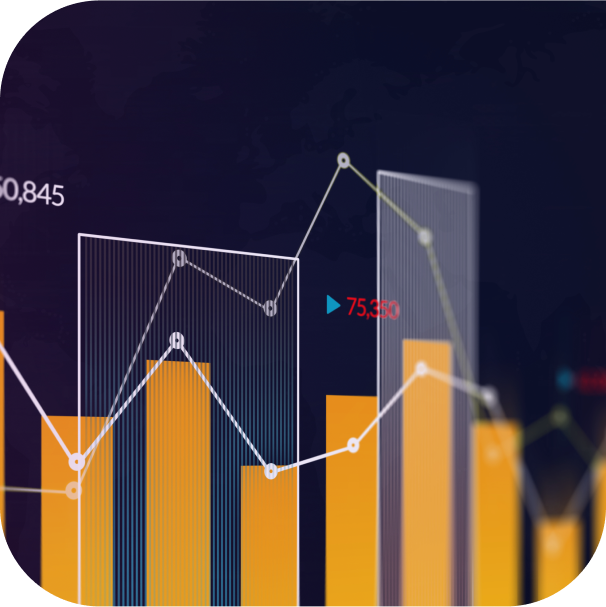 complex bar and line graph