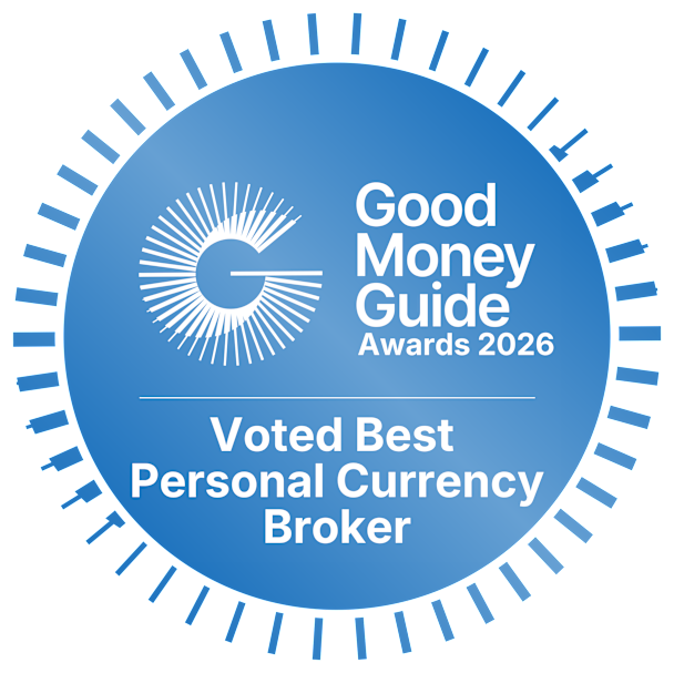 TorFX Voted Best Personal Currency Broker - Good Money Guide Awards 2026