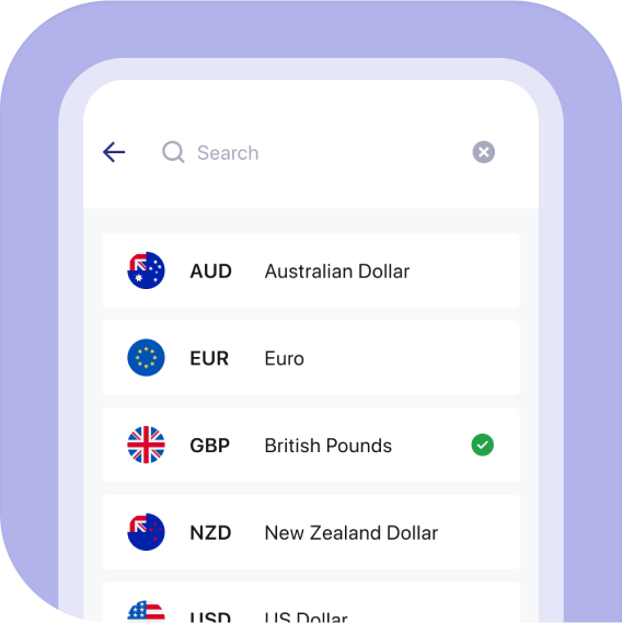 torfx app screenshot currencies