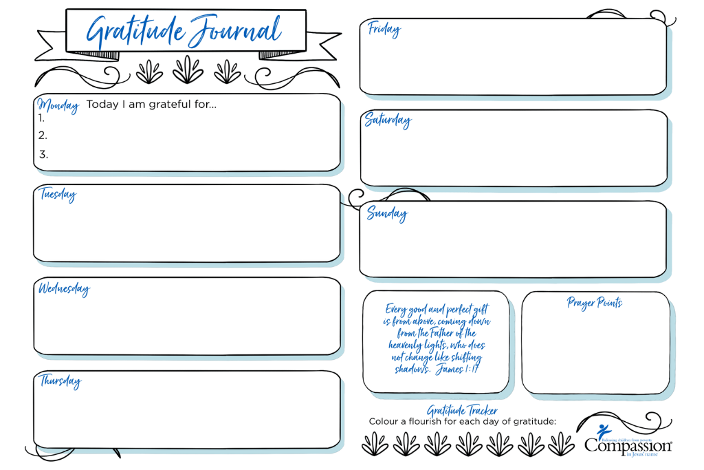 gratitude-journal-templates-compassion-uk for Gratitude Journal Template Free Printable Gratitude Journal Templates | Compassion UK for Gratitude Journal Template Free Printable