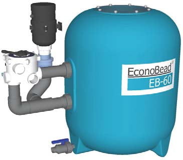 AquaForte EB-40 with Ø50 mm pipe work & 1½” 6-way valve