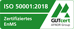 GUTcert-Zertifikat GUTcert-Zertifikat: Energiemanagementsystem nach ISO 50001 zertifiziert