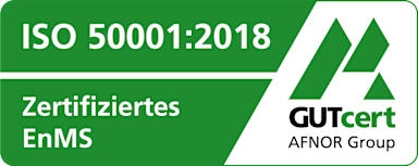 GUTcert-Zertifikat GUTcert-Zertifikat: Energiemanagementsystem nach ISO 50001 zertifiziert