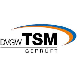DVGW TSM Zertifikat DVGW TSM geprüft: Technisches Sicherheitsmanagement erfolgreich zertifiziert.